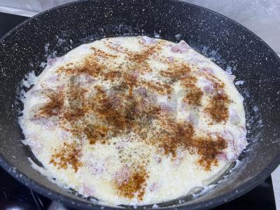 Makaronai „Carbonara“ su paprika Žingsnis 3
