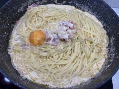 Makaronai „Carbonara“ su paprika Žingsnis 5
