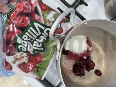 Gėrimas „Vyšnių rojus“ Žingsnis 1