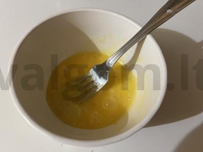 Krisčios blynai su aviečių įdaru Žingsnis 2