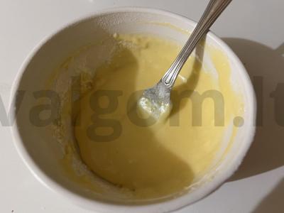 Krisčios blynai su aviečių įdaru Žingsnis 4