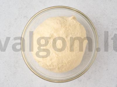 Ossetijos pyragas su sūriu ir špinatais Žingsnis 3