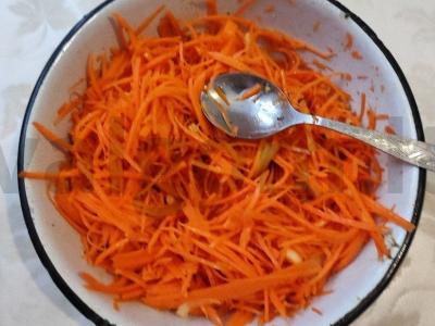 Korėjietiškos morkos su actu ir česnaku Žingsnis 6