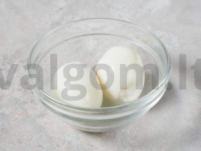 Skanus Olivier salotas su dešra ir česnaku Žingsnis 6