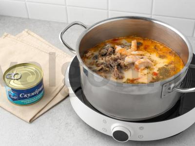 Sūrio sriuba su skumbrija Žingsnis 5