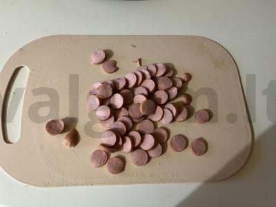 Sūrio valtelės su pomidoru ir lašiniais Žingsnis 3