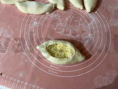 Sūrio valtelės su pomidoru ir lašiniais Žingsnis 10