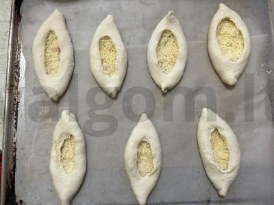 Sūrio valtelės su pomidoru ir lašiniais Žingsnis 11