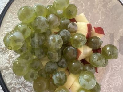 Vaisių salotos su braškių pasta Žingsnis 3