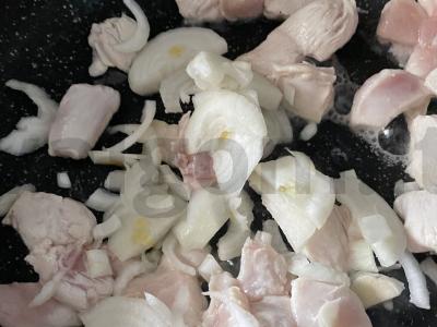 Ryžiai „Risotino su vištiena“ Žingsnis 3