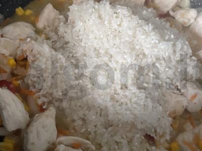 Ryžiai „Risotino su vištiena“ Žingsnis 6