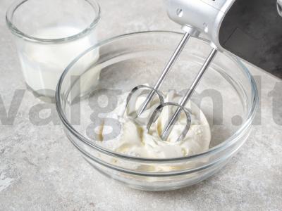 Kokosų kremas su maskarponė Žingsnis 2