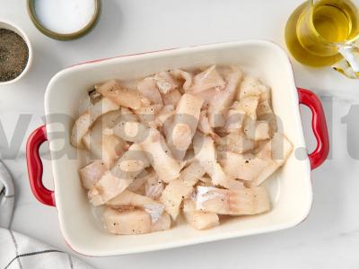 Menkių filė su grietinėlėmis orkaitėje Žingsnis 2