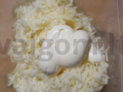 Sūrio ir česnako užkandėlės Žingsnis 3