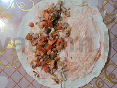 Keksadija su vištiena, pomidoru ir kukurūzais Žingsnis 2