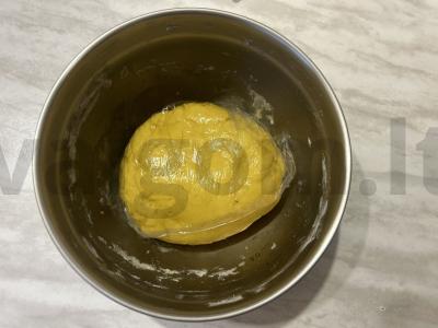 Sviestiniai žiedai su žemės riešutais arbatai Žingsnis 7