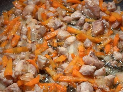 Birus plovas su triušiena ir riešutais Žingsnis 2