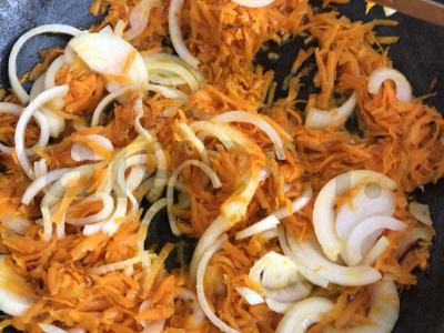 Kalakutienos kepenys su daržovėmis Žingsnis 3