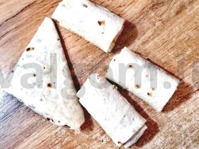 Lavašas su ryžiais ir žuvies konservais tešloje Žingsnis 5