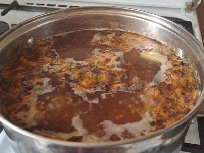 Žuvies konservų sriuba su kiaušiniu Žingsnis 10