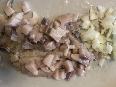 Silkė po šubomis su kiaušiniu Žingsnis 2