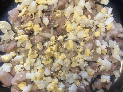 Silkė po šubomis su kiaušiniu Žingsnis 4