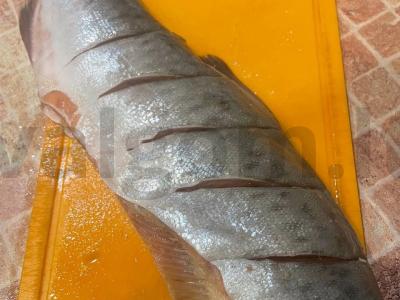 Lašiša su apelsinais vakarienei Žingsnis 1