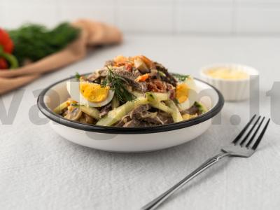 Salotas „Mįslė“ su paprikomis ir liežuviu pagrindine nuotrauka