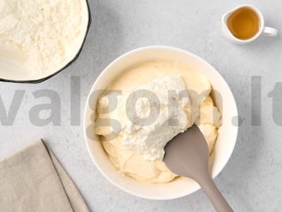 Vyšnių tiramisu Žingsnis 2