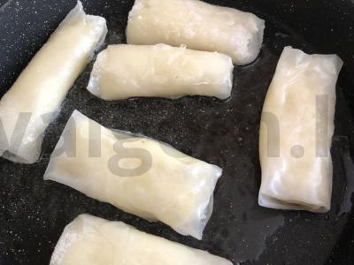 Ryžių popieriaus blynai su bulvėmis Žingsnis 7