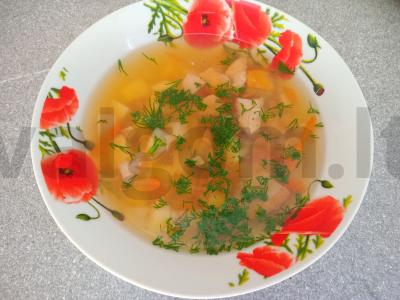 Sriuba su šaldytais miško grybais pagrindine nuotrauka