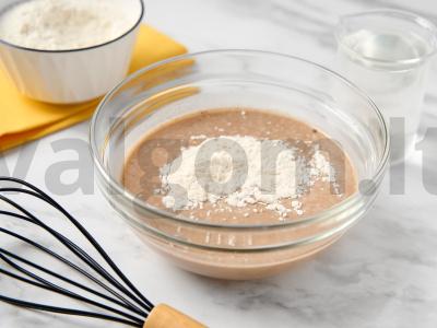 Šokoladiniai blynai vandenyje Žingsnis 3