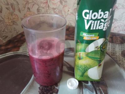 Aviečių ir mėlynių kokteilis su obuolių sultimis Žingsnis 4