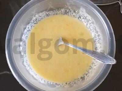 Vieniški vafliai su kefyru ir grikių miltais Žingsnis 3