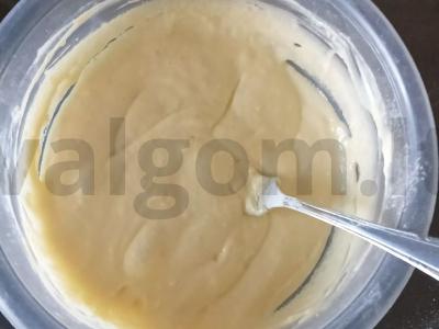 Vieniški vafliai su kefyru ir grikių miltais Žingsnis 4