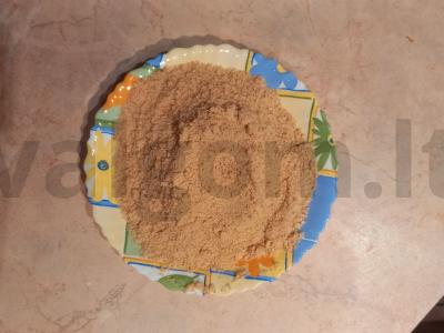 Sūrio pyragas su virta kondensuotu pienu Žingsnis 1