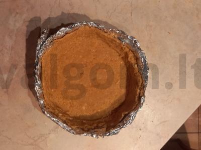 Sūrio pyragas su virta kondensuotu pienu Žingsnis 3