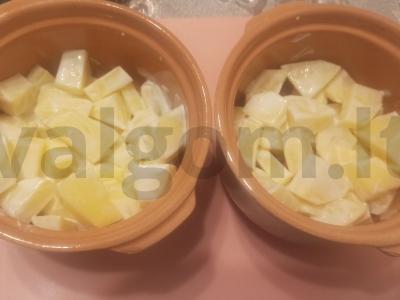 Bulvės su kalakutiena puode Žingsnis 3