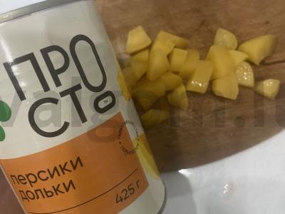 Desertas „Kremiškas persikas“ Žingsnis 2