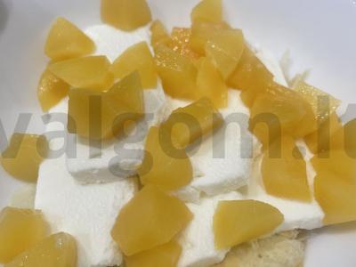 Desertas „Kremiškas persikas“ Žingsnis 4