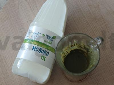 Matcha arbata su baltuoju šokoladu Žingsnis 2