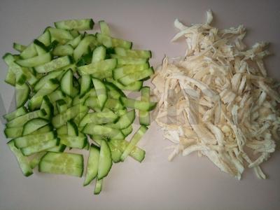 Skanus salotas su konservuotomis pupelėmis savo sultyse Žingsnis 2