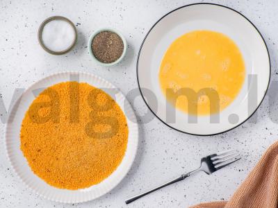 Kepta žuvis džiuvėsėliuose Žingsnis 1