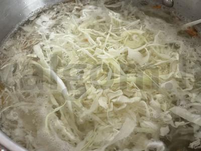 Vegetariškas boršas su pupelėmis Žingsnis 7