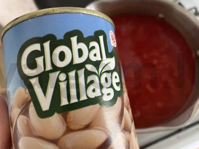 Vegetariškas boršas su pupelėmis Žingsnis 8