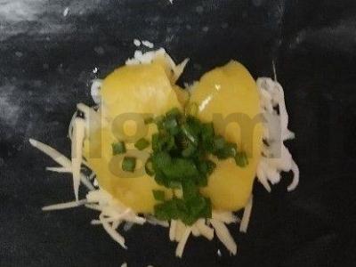 Keptas sutrintas bulves su mocarela Žingsnis 3