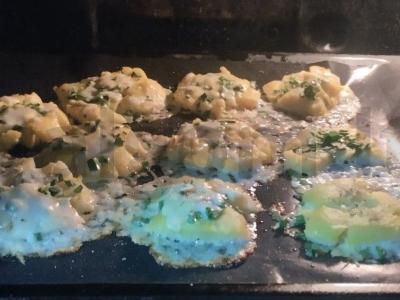 Keptas sutrintas bulves su mocarela Žingsnis 5