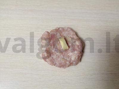 Mėsos zrazai su sūriu Žingsnis 6