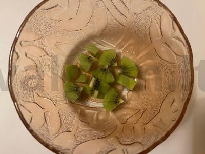 Vaisių salotos „Miksas iš Šantel“ Žingsnis 1