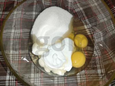 Keksas „Gera rytas“ su razinomis Žingsnis 1